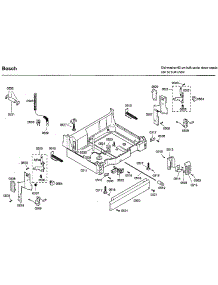 Base parts for Bosch Dishwasher SHU33A06UC/22 from AppliancePartsPros.com