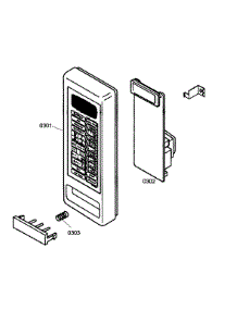Keypad parts for Thermador Built-In Microwave MCES01 from AppliancePartsPros.com