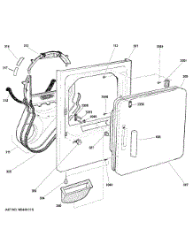 Front Panel & Door parts for Hot Point Dryer HTDX100GM6WW from AppliancePartsPros.com