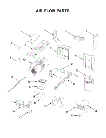 Air Flow Parts parts for Kitchenaid Microwave/Hood Combo KMLS311HBS2 from AppliancePartsPros.com