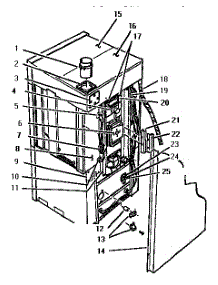 Body, Rear parts for Thermador Range/Microwave Combo CMT231EC from AppliancePartsPros.com