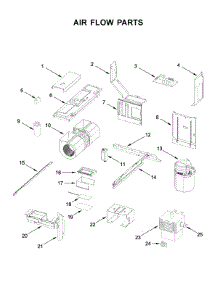 Air Flow Parts parts for Kitchenaid Microwave/Hood Combo KMLS311HWH1 from AppliancePartsPros.com