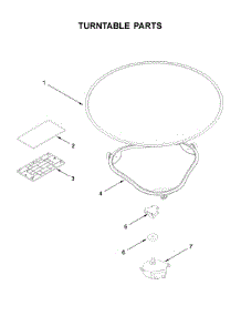 Turntable Parts parts for Kitchenaid Microwave/Hood Combo KMLS311HWH1 from AppliancePartsPros.com