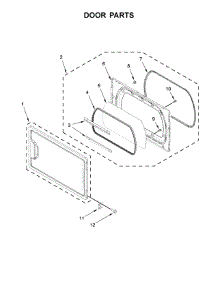 Door Parts parts for Maytag Dryer YMEDB765FC0 from AppliancePartsPros.com