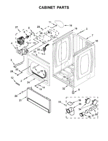 Cabinet Parts parts for Maytag Dryer YMEDB765FC0 from AppliancePartsPros.com