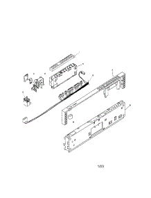 Fascia Panel parts for Bosch Dishwasher SHV6803UC/12 / FD 8105 from AppliancePartsPros.com