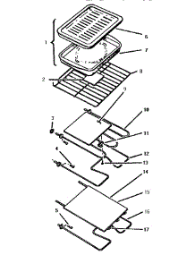 Rack, Elements & Pan Assembly parts for Thermador Range/Microwave Combo CMT231S from AppliancePartsPros.com