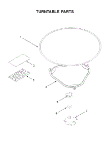 Turntable Parts parts for Kitchenaid Microwave/Hood Combo KMLS311HWH2 from AppliancePartsPros.com