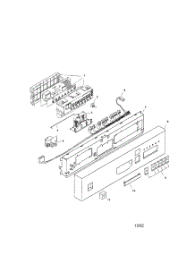 Fascia Panel parts for Bosch Dishwasher SHU5317UC/12 from AppliancePartsPros.com