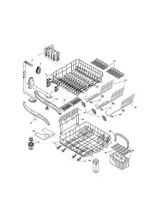 Racks parts for Bosch Dishwasher SHU5317UC/12 from AppliancePartsPros.com