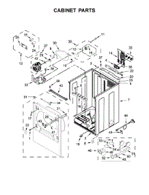 Cabinet Parts parts for Maytag Dryer YMEDB855DC4 from AppliancePartsPros.com