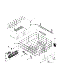Lower Rack And Track Parts parts for Jenn-Air Dishwasher JDB9800CWP1 from AppliancePartsPros.com