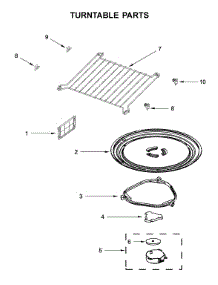 Turntable Parts parts for Kitchenaid Microwave/Hood Combo YKMHS120EB6 from AppliancePartsPros.com