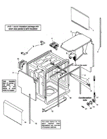 Tank Assy parts for Bosch Dishwasher SHU53A05UC/14 from AppliancePartsPros.com