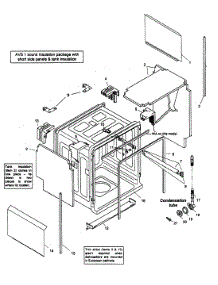 Tank Assy parts for Bosch Dishwasher SHU53A06UC/14 from AppliancePartsPros.com