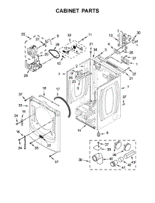 Cabinet Parts parts for Maytag Dryer MED8200FC1 from AppliancePartsPros.com