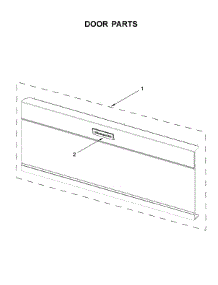 Door Parts parts for Kitchenaid Microwave/Hood Combo YKMLS311HBL2 from AppliancePartsPros.com