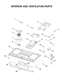 Interior And Ventilation Parts parts for Kitchenaid Microwave/Hood Combo YKMLS311HSS1 from AppliancePartsPros.com