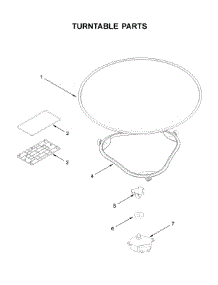 Turntable Parts parts for Kitchenaid Microwave/Hood Combo YKMLS311HSS1 from AppliancePartsPros.com