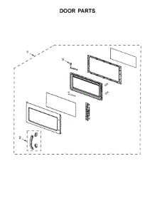 Door Parts parts for Kitchenaid Microwave/Hood Combo YKHMS2040WS3 from AppliancePartsPros.com