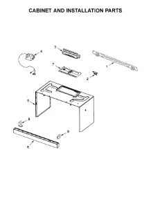 Cabinet And Installation Parts parts for Kitchenaid Microwave/Hood Combo YKHMS2040WS3 from AppliancePartsPros.com