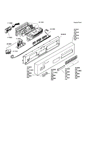 Fascia Panel parts for Bosch Dishwasher SHU66C02UC/14 / FD8211 from AppliancePartsPros.com