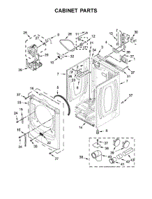 Cabinet Parts parts for Maytag Dryer MED5500FW1 from AppliancePartsPros.com