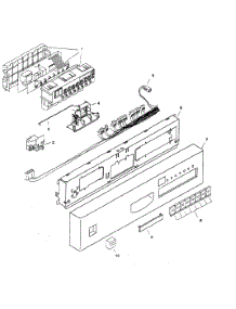 Fascia Panel parts for Bosch Dishwasher SHU6802UC/06 from AppliancePartsPros.com
