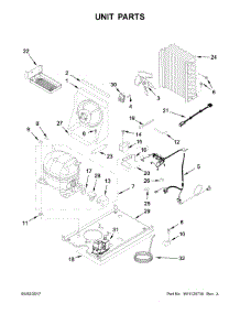 Unit Parts parts for Jenn-Air Freestanding Ice Maker JIM159XYRS0 from AppliancePartsPros.com