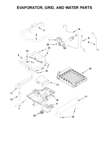 Evaporator, Grid, And Water Parts parts for Jenn-Air Freestanding Ice Maker JIM158XYRS2 from AppliancePartsPros.com