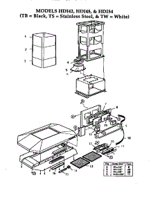  parts for Thermador Range Hood HDI54 from AppliancePartsPros.com
