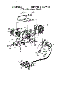  parts for Thermador Range Hood HDW48 from AppliancePartsPros.com