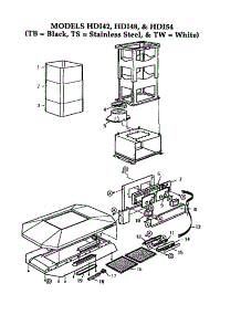  parts for Thermador Range Hood DHDI54 from AppliancePartsPros.com