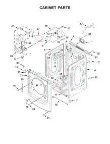 Cabinet Parts parts for Maytag Dryer MGD5500FC1 from AppliancePartsPros.com