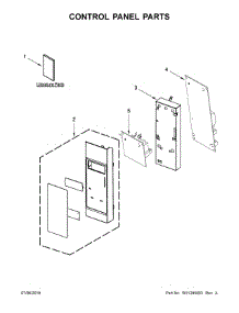 Control Panel Parts parts for Kitchenaid Microwave/Hood Combo YKMHS120EW6 from AppliancePartsPros.com