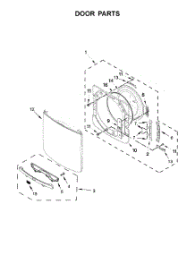 Door Parts parts for Maytag Dryer MGD5500FC1 from AppliancePartsPros.com