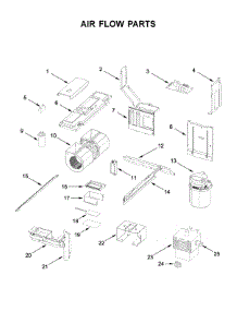 Air Flow Parts parts for Kitchenaid Microwave/Hood Combo YKMLS311HBL3 from AppliancePartsPros.com