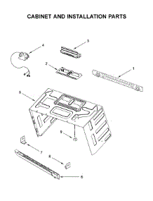 Cabinet And Installation Parts parts for Jenn-Air Microwave/Hood Combo JMV8208CB6 from AppliancePartsPros.com