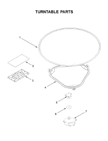Turntable Parts parts for Kitchenaid Microwave/Hood Combo YKMLS311HWH1 from AppliancePartsPros.com