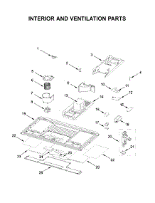 Interior And Ventilation Parts parts for Kitchenaid Microwave/Hood Combo YKMLS311HWH1 from AppliancePartsPros.com