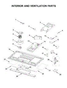 Interior And Ventilation Parts parts for Kitchenaid Microwave/Hood Combo KMLS311HBL0 from AppliancePartsPros.com