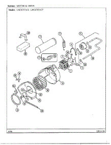Motor And Drive parts for Maytag Dryer LNC-8757A77 from AppliancePartsPros.com