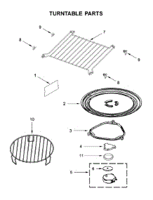 Turntable Parts parts for Jenn-Air Microwave/Hood Combo YJMV9196CB4 from AppliancePartsPros.com