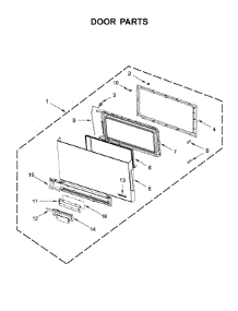 Door Parts parts for Jenn-Air Microwave/Hood Combo YJMV9196CB4 from AppliancePartsPros.com