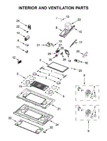 Interior And Ventilation Parts parts for Jenn-Air Microwave/Hood Combo YJMV9196CB4 from AppliancePartsPros.com
