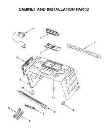 Cabinet And Installation Parts parts for Jenn-Air Microwave/Hood Combo YJMV9196CB4 from AppliancePartsPros.com