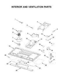 Interior And Ventilation Parts parts for Kitchenaid Microwave/Hood Combo KMLS311HSS3 from AppliancePartsPros.com