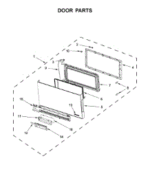 Door Parts parts for Jenn-Air Microwave/Hood Combo YJMV9196CS1 from AppliancePartsPros.com