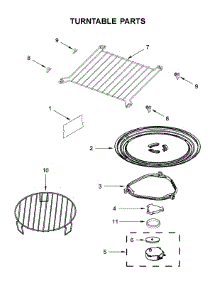 Turntable Parts parts for Jenn-Air Microwave/Hood Combo YJMV9196CS4 from AppliancePartsPros.com