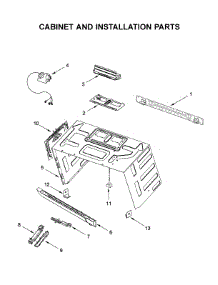 Cabinet And Installation Parts parts for Jenn-Air Microwave/Hood Combo YJMV9196CS4 from AppliancePartsPros.com